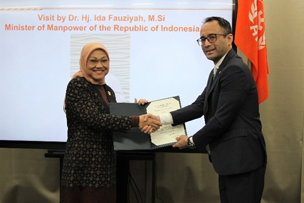 Endonezya İşgücü Bakanı ve AVT Genel Sekreteri verimliliği arttırmak için genişletilmiş işbirliğini görüştü