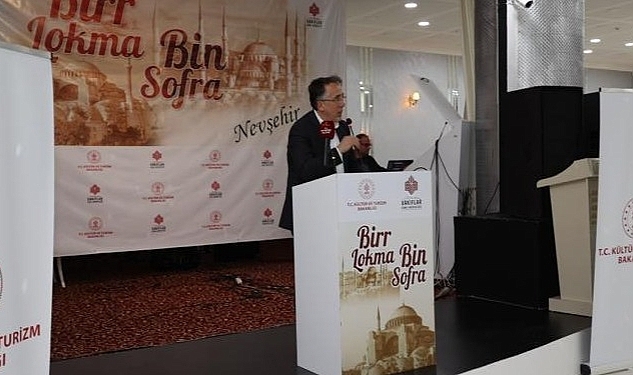 Nevşehir'de, Kültür ve Turizm Bakanlığı Vakıflar Genel Müdürlüğünce ″Bir Lokma Bin Sofra″ iftar programı düzenlendi