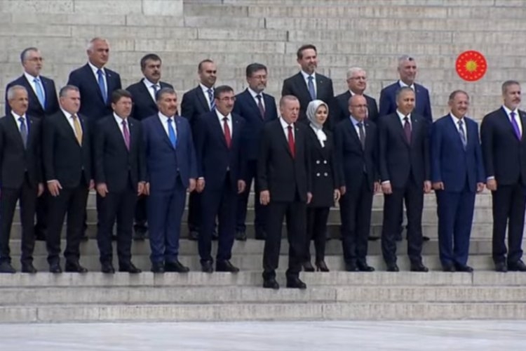 Cumhurbaşkanı Erdoğan ve kabine üyeleri Anıtkabir