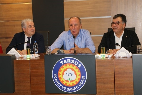 Memleket Partisi Genel Başkanı İnce, Tarsus TSO’da iş insanlarıyla buluştu