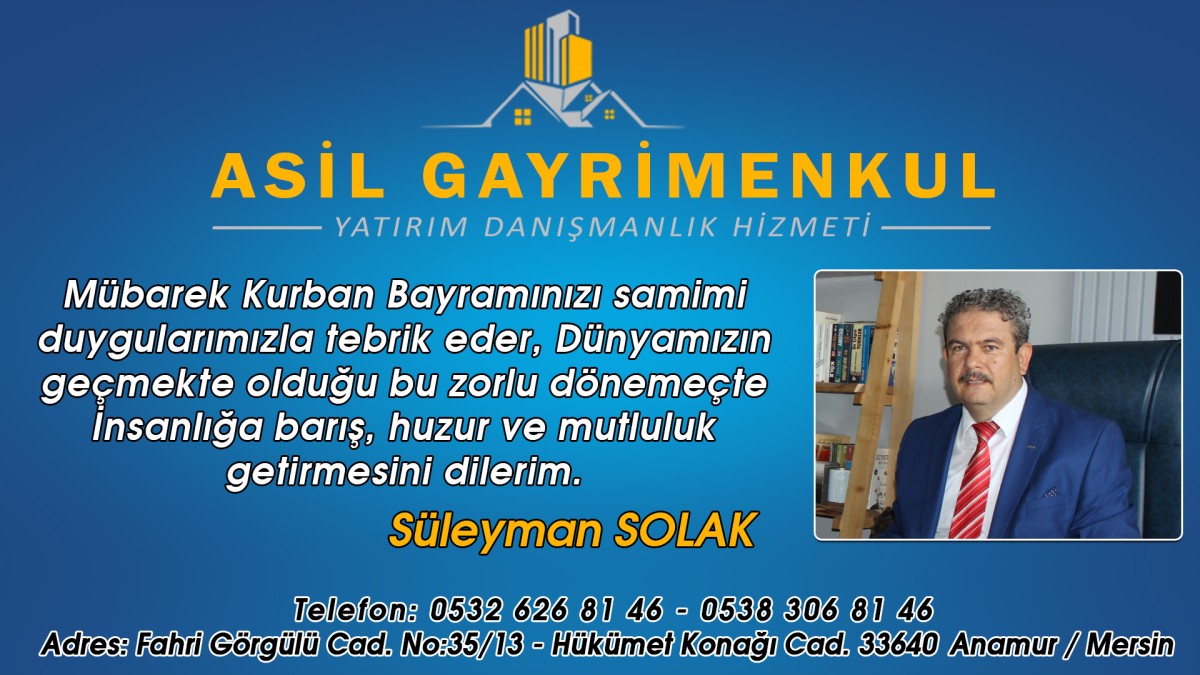 Anamur Asil Gayrimenkul Süleyman Solak