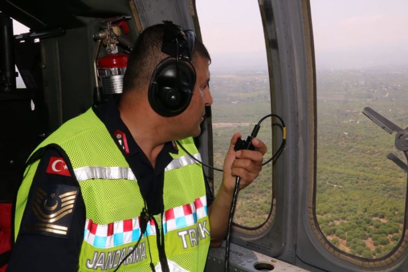 Jandarmadan Helikopter Destekli Trafik Denetimi 