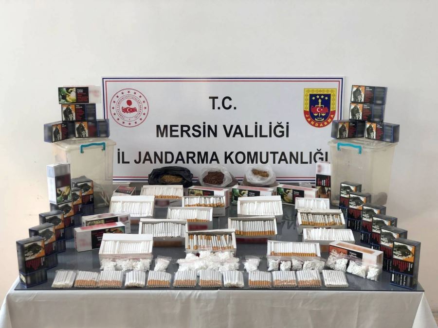 JANDARMADAN KAÇAK SİGARA VE MAKARON OPERASYONU