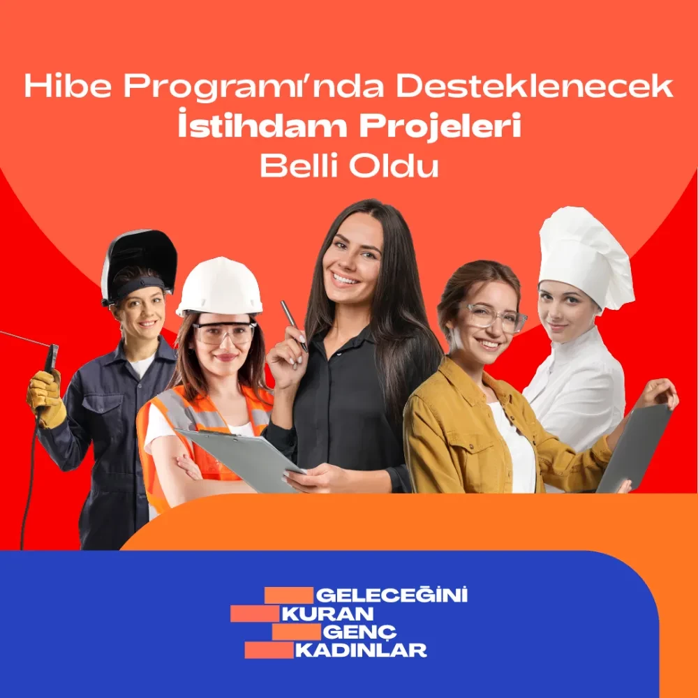 GELECEĞİNİ KURAN GENÇ KADINLAR PROJESİ HİBE PROGRAMI’NA  İSTİHDAM ODAKLI YEDİ PROJE SEÇİLDİ