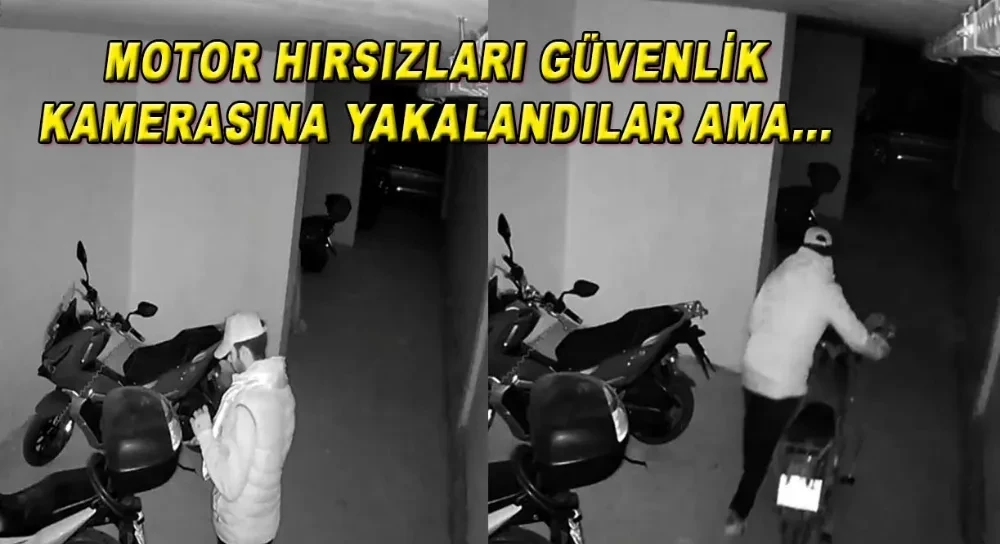 Motor Hırsızları Güvenlik Kamerasına Yakalandı 