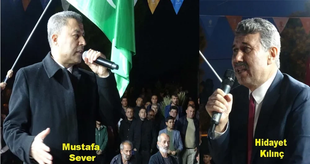 Çarıklar Mahallesi Başkan Kılınç ve Mustafa Sever’i Bağrına Bastı