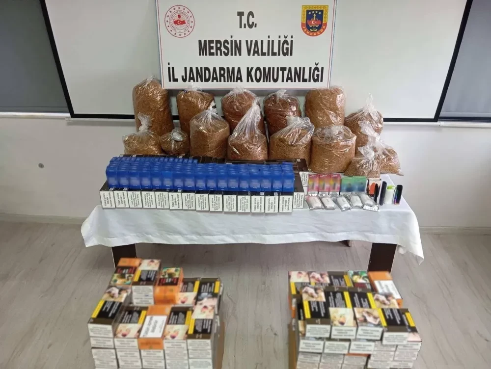 Jandarmadan Akdeniz, Mezitli ve Toroslar da Kaçak Makaron Operasyonu