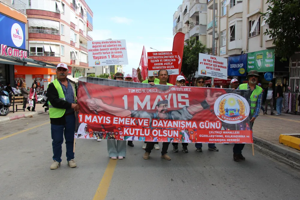 Anamur’da 1 Mayıs Coşkuyla Kutlandı