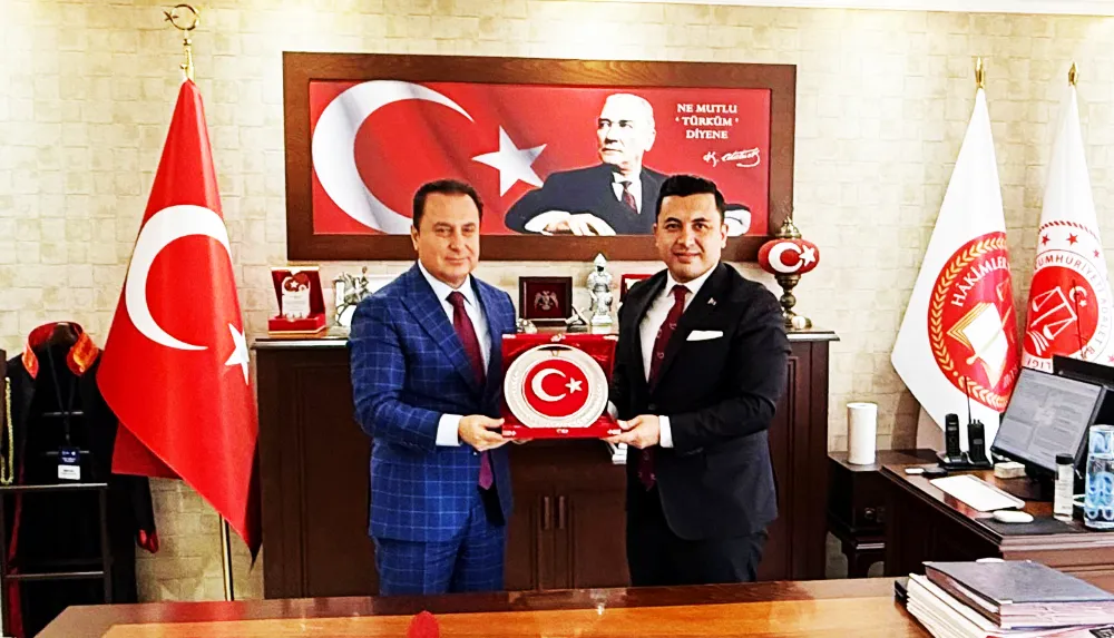 KAYMAKAM BOZDEMİR’DEN, CUMHURİYET BAŞSAVCISI ÇATLI’YA VEDA ZİYARETİ