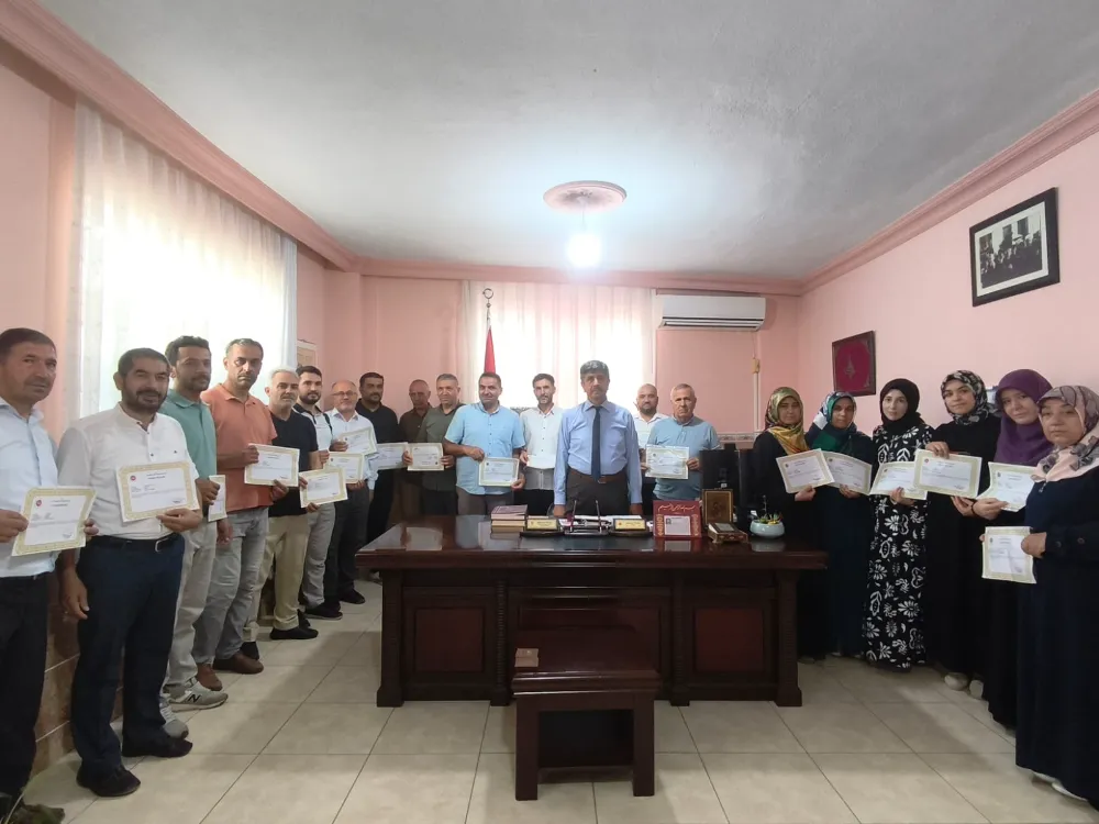 Anamur Müftülüğü Personeline Başarı Belgeleri Takdim Edildi