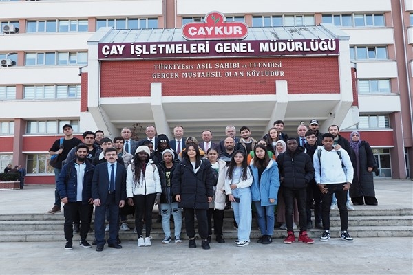 ÇAYKUR, uluslararası öğrencileri ağırladı