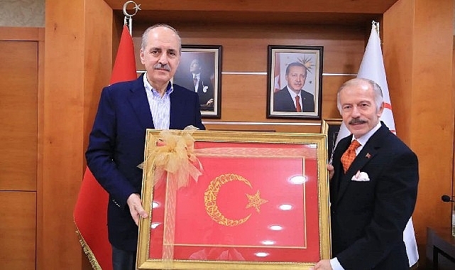 Numan Kurtulmuş'tan Bayrampaşa Belediye Başkanı Atila Aydıner'e ziyaret