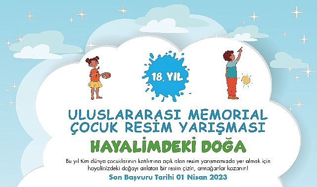 18. Memorial Uluslararası Çocuk Resim Yarışması Başlıyor!