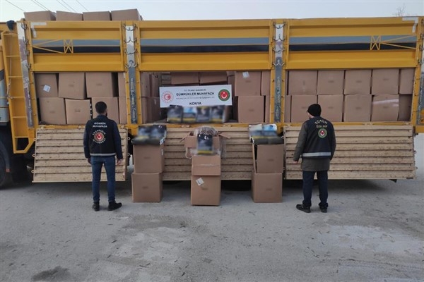 Konya’da 2,7 ton kaçak tütün ele geçirildi