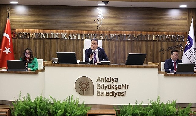 Antalya Büyükşehir Belediye Meclisi yılın ilk toplantısını yaptı