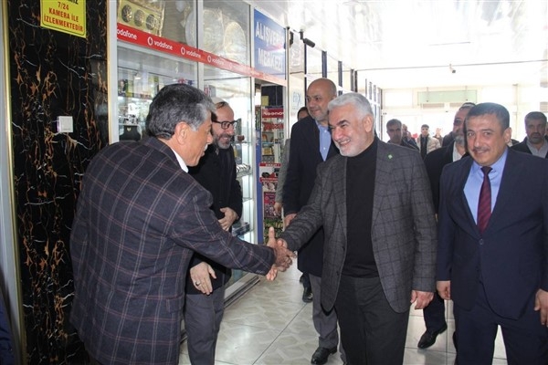 HÜDA PAR Genel Başkanı Yapıcıoğlu, Nusaybin esnafını ziyaret etti