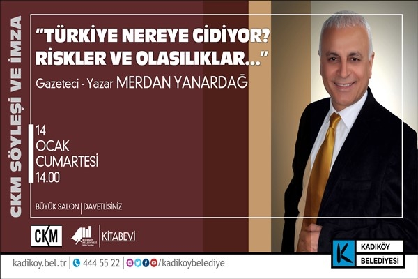 Merdan Yanardağ, CKM’de okurlarıyla buluşacak