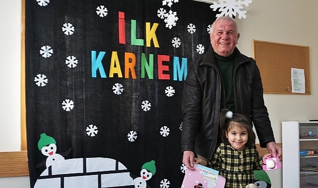 İlk Karne Başkan Karakayaı'dan