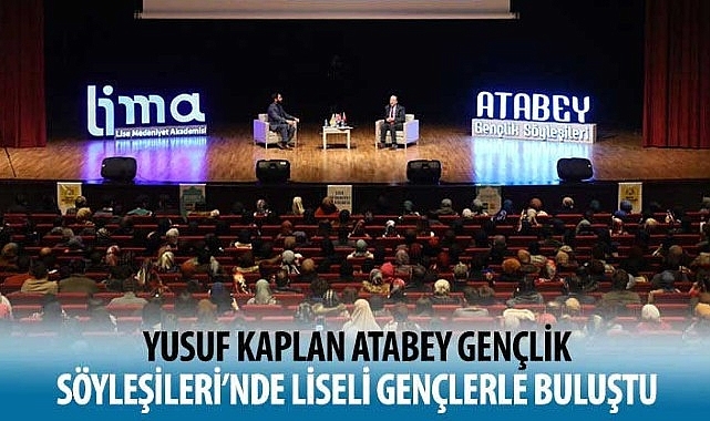 Yusuf Kaplan Atabey Gençlik Söyleşileri'nde Liseli Gençlerle Buluştu