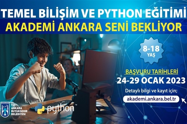 Başkent’te ″Temel Bilişim ve Python Eğitimleri″ başlıyor