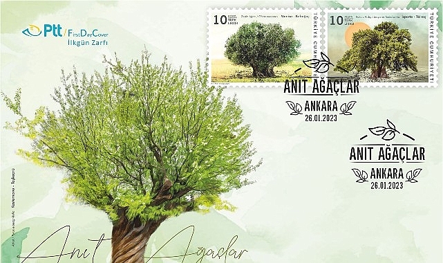PTT'den “Anıt Ağaçlar" Konulu Anma Pulu ve İlkgün Zarfı