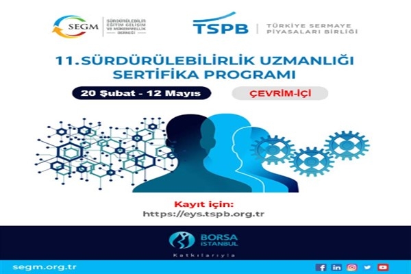 11. Sürdürülebilirlik Uzmanlığı Sertifika Programı başlıyor