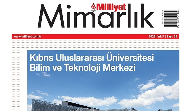 Milliyet Mimarlık Dergisi'nin Ocak sayısının kapağını Kıbrıs Uluslararası Üniversitesi Bilim ve Teknoloji Merkezi süslüyor!