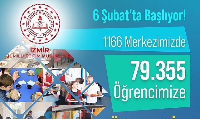 İzmir İl Milli Eğitim Müdürlüğü 79.355 Öğrenciye Ücretsiz Yemek Hizmeti Verecek