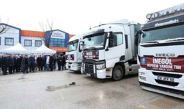 İnegöl'den Deprem Bölgelerine Yardım Eli