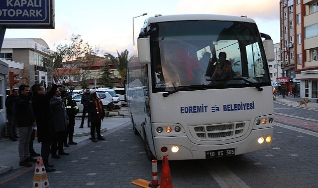 Edremit Belediyesi ilk yardım ekibi deprem bölgesine gitti