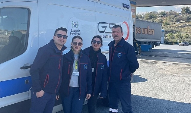 Gaziemir Belediyesi'nden depremzedelere sağlıkçı ve ambulans desteği