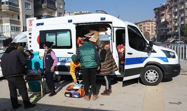 Antalya Büyükşehir Belediyesi sağlık ekipleri Hatay'da