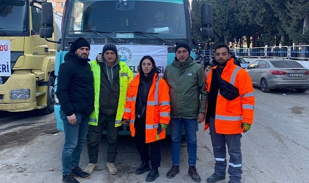 Burhaniye Belediyesi'den Afet Bölgesine Giden İş Makineleri Hatay'da