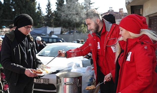 Kızılay'ın deprem bölgesindeki gıda ve yardım dağıtım noktaları