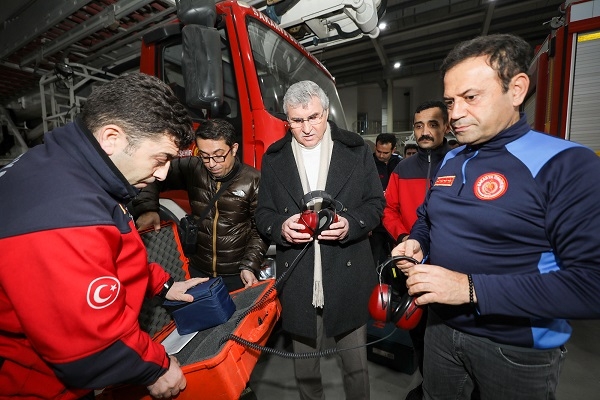 Başkan Yüce, yeniden afet bölgesine gitti