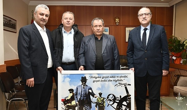 Malkara Belediye Başkanı Ulaş Yurdakul'dan Ziraat Odası Başkanı Talat Kaya'ya Hayırlı Olsun Ziyareti