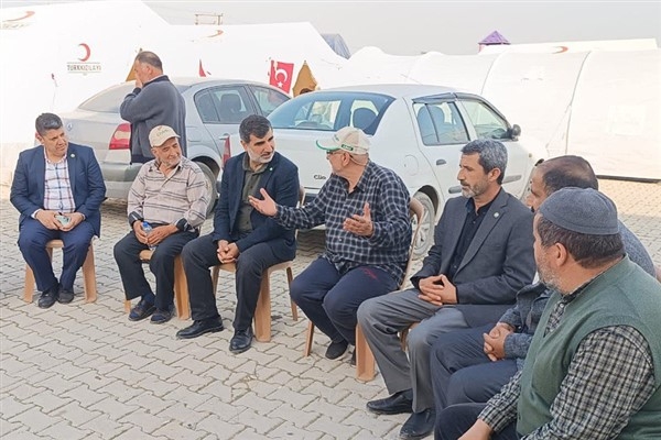 HÜDA PAR’lı Eşin, Antakya’da depremzedeleri ziyaret etti