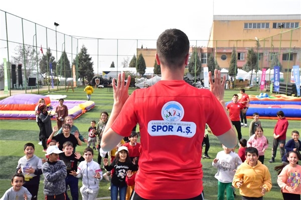 Kayseri Büyükşehir Spor A.Ş’den depremzede çocuklara “spor” terapisi