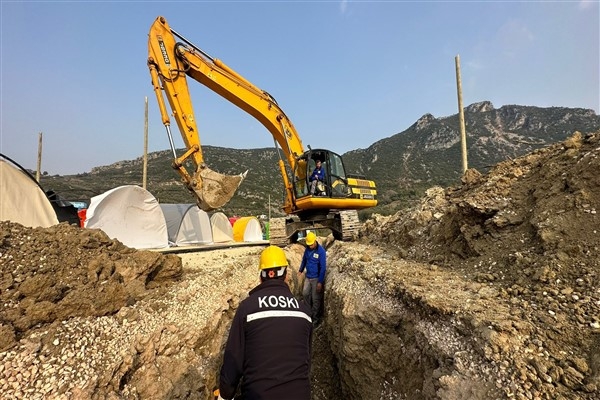 Konya Büyükşehir, Hatay’da su ve kanalizasyon şebekesi çalışmalarına devam ediyor