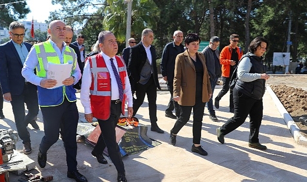 Başkan Böcek Uncalı Kent Mezarlığı çalışmalarını yerinde inceledi