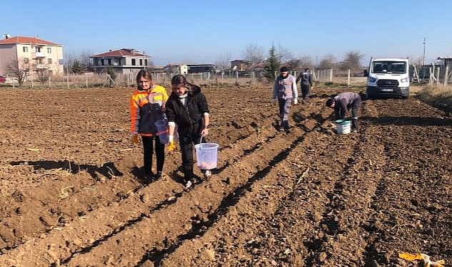 Lüleburgaz'da tarladan sofraya iyilik!