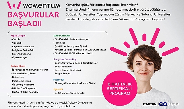 Womentum Programı, Kadın Öğrencilere Kariyer Yolculuklarında Destek Olacak