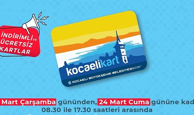 Karamürsel'e geçici seyahat kart ofisi açılıyor