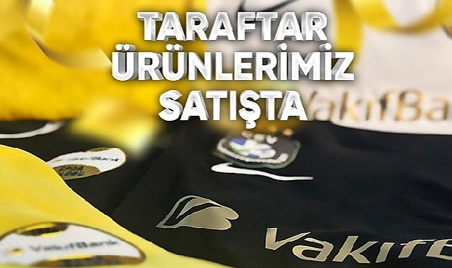 Taraftar ürünleri satışta