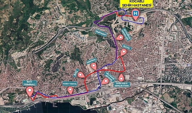 Kocaeli Şehir hastanesi için yeni ulaşım planlaması