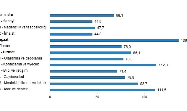 TÜİK: Ciro Endeksleri, Şubat 2023