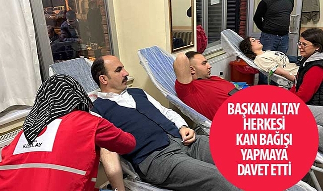 Konya Büyükşehir Belediye Başkanı Uğur İbrahim Altay Herkesi Kan Bağışı Yapmaya Davet Etti