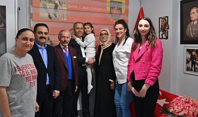 Yerlikaya, Şenel ve Aydıner'den şehit ailesine ziyaret