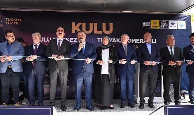 Sağlık Bakanı Koca Kulu'da Büyükşehir'in Yaptığı Atık Su Arıtma Tesislerinin Açılışını Yaptı