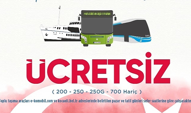 19 Mayıs Gençlik ve Spor Bayramı'nda ulaşım ücretsiz